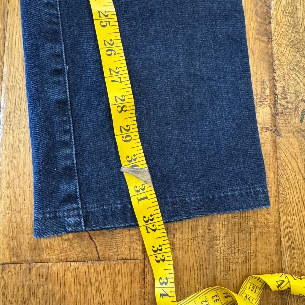 Betabrand 4-Pocket Straight Leg Pull On Yoga Denim Pants Womens Sz XL Dark Wash - Picture 5 of 7